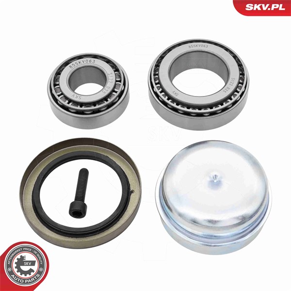 Pyöränlaakerisarja, Etuakseli, Etuakseli, oikea, Etuakseli, vasen ESEN SKV