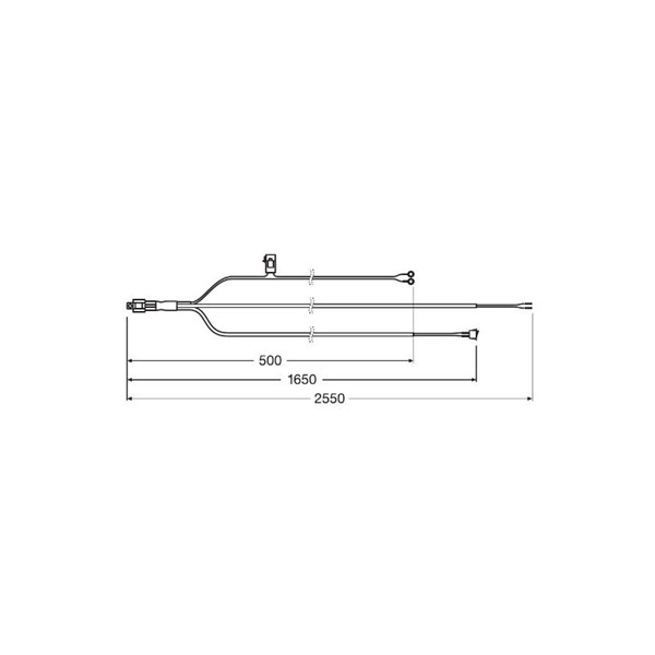 Kaapelisarjat LEDriving Wire Harness AX 1LS 12V OSRAM OSRAM