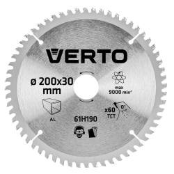 Sahanterä 200 x 30 mm 60 T alumiinille VERTO Verto