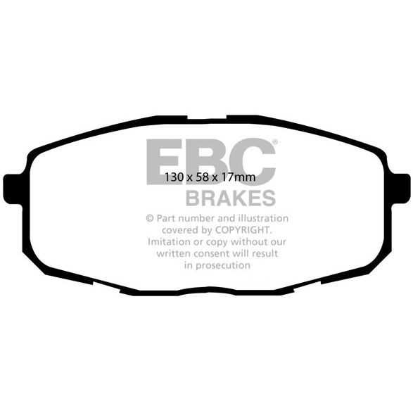 Jarrupalasarja, levyjarru EBC BRAKES punainen/musta EBC Brakes