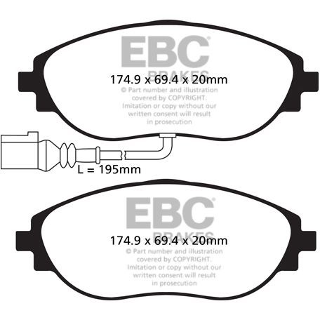 Jarrupalasarja, levyjarru EBC BRAKES EBC Brakes