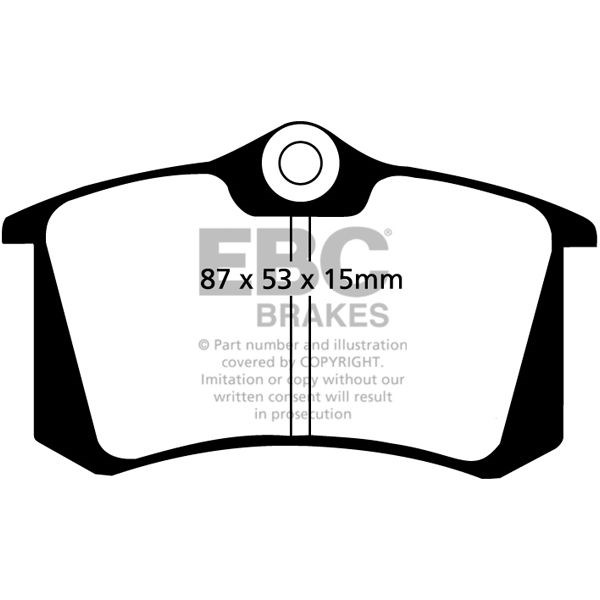 Jarrupalasarja, levyjarru, Taka-akseli EBC BRAKES EBC Brakes