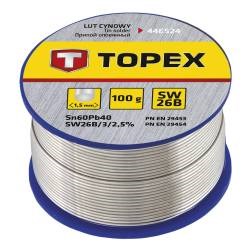 Juotostina Ø 1,5 mm, 100 g SW 26B TOPEX TOPEX