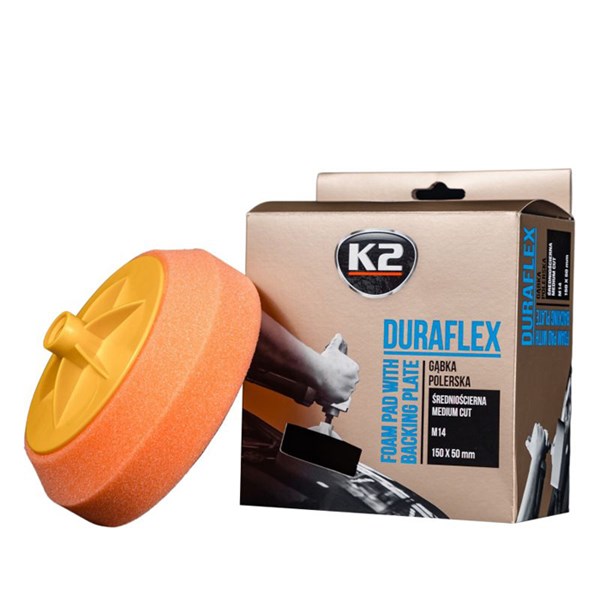 DURAFLEX - vaahtotyyny tukilevyllä M14 oranssi kiillotus K2 K2