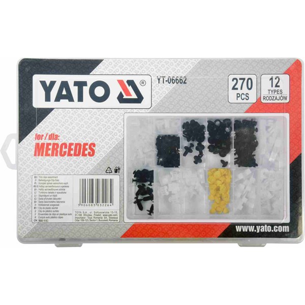 Klipsien lajitelma 270 kpl YATO Yato