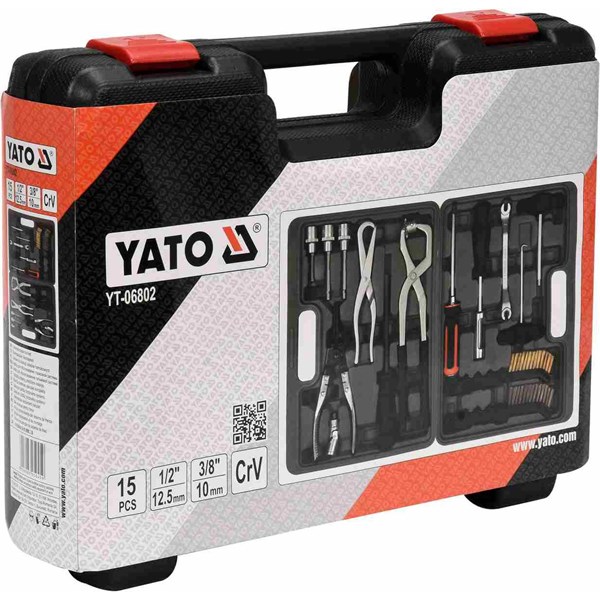 Bromsservice verktygssats 15 delar YATO - 2252913