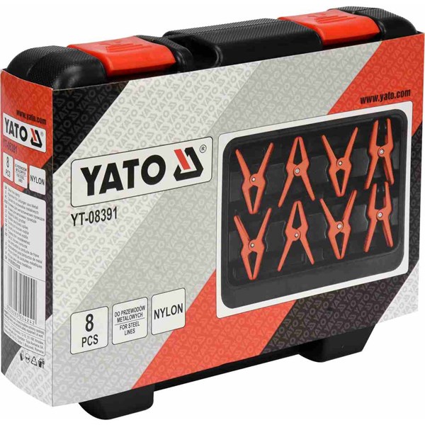 Teräskiinnikkeet 8 kpl YATO Yato