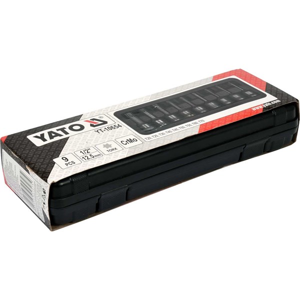 9 kpl 1/2" torx-hylsyjä YATO Yato