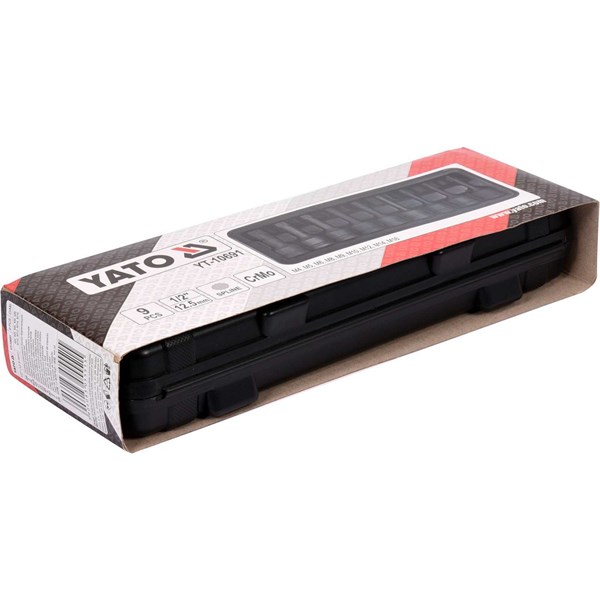 9-osainen pistorasia kärjillä, 1/2" YATO Yato