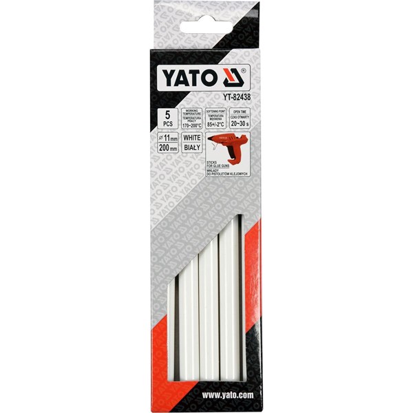 Liimapuikot 5 kpl valkoisia YATO Yato