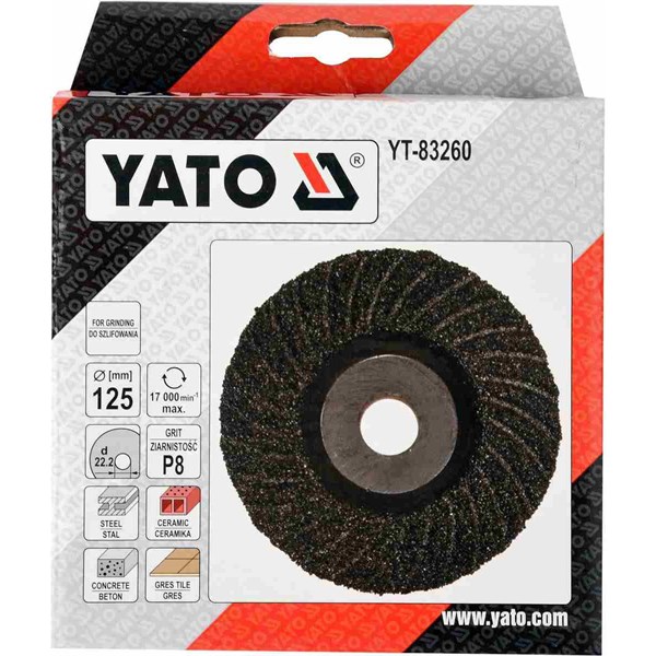 Hiomalaikka Yleiskäyttöinen M14 125 mm P8 YATO Yato