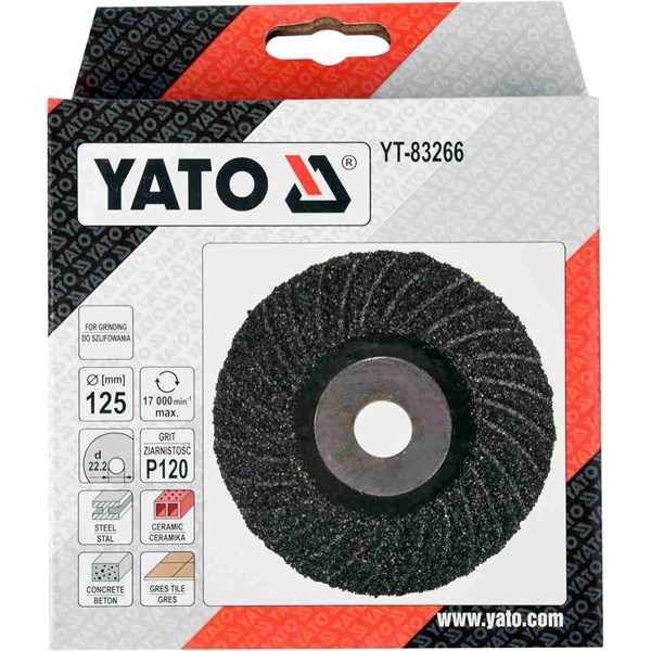 Hiomalaikka Yleiskäyttöinen M14 125 mm P120 YATO Yato
