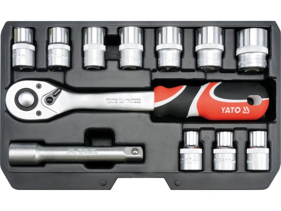 Hylsysarja 1/2" 12 osaa YATO Yato
