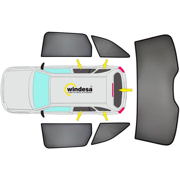 Asennussuoja Volkswagen Passat 3G (B8) Variant, Takana SUNCLIP SunClip