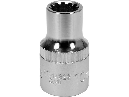 Spline-hylsy 1/2″ – 10 mm × 38 mm YATO Yato
