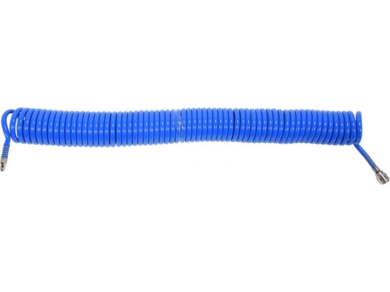 PU-spiralslang f&ouml;r tryckluft 8x12mm &ndash; 15m, bl&aring; YATO - 2307601