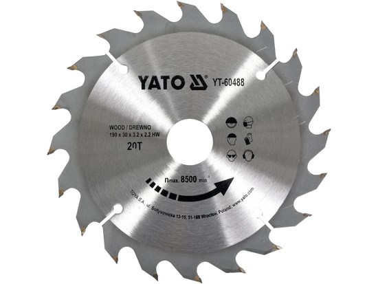 TCT-s&aring;gklinga f&ouml;r tr&auml; 350x84x30mm YATO - 2307632