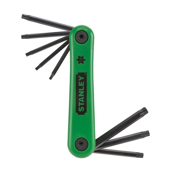 Taitettava Torx-avainsarja pidikkeessä, 8 osaa STANLEY Stanley