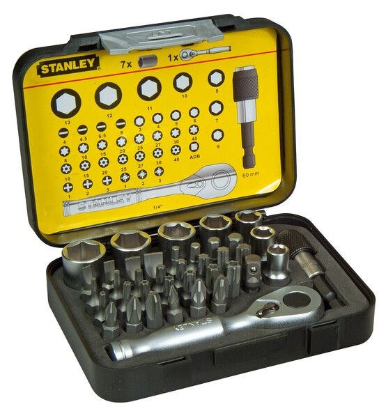 Kärkisarja 1/4", 40 osaa STANLEY Stanley