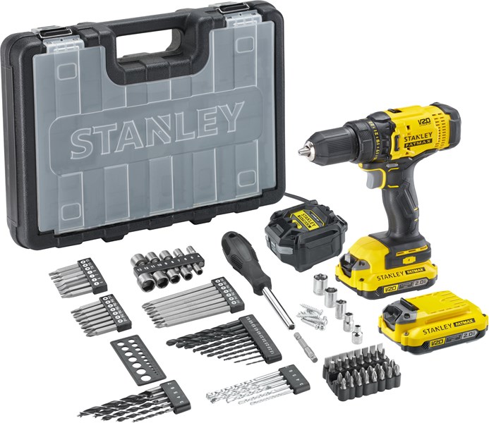 Porakone/ruuvinväännin FATMAX, 2 akkua 20V 2Ah STANLEY Stanley