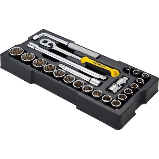 Hylssats 1/2", 12-kant, 23 delar STANLEY - 2308974