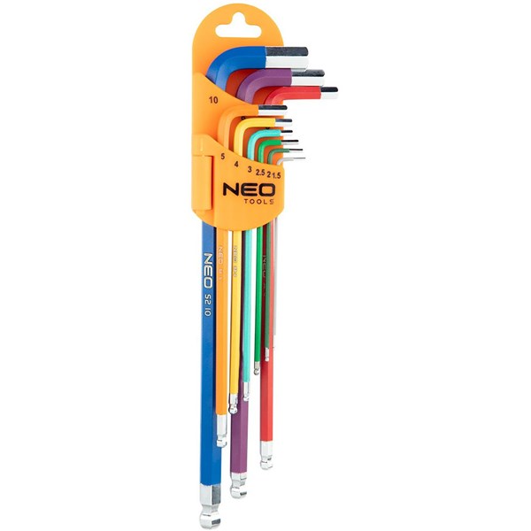 Kuusiokoloavainsarja 1.5–10 mm 9 osaa NEO Neo