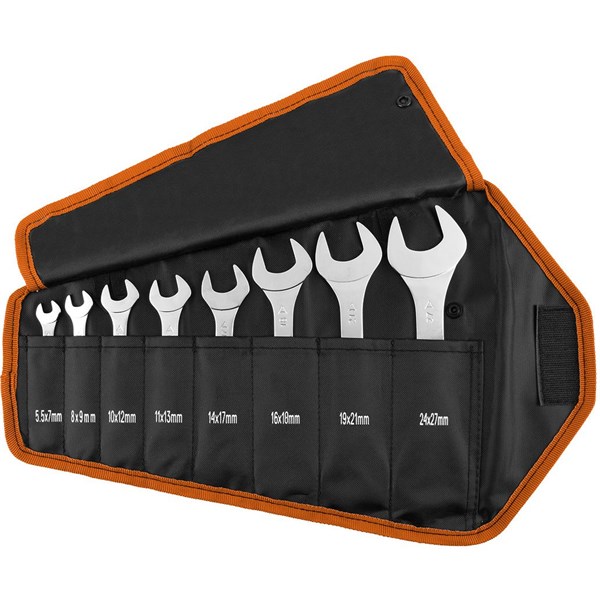 Dubbelnycklar set 5,5&ndash;27 mm 8 delar NEO - 2360418