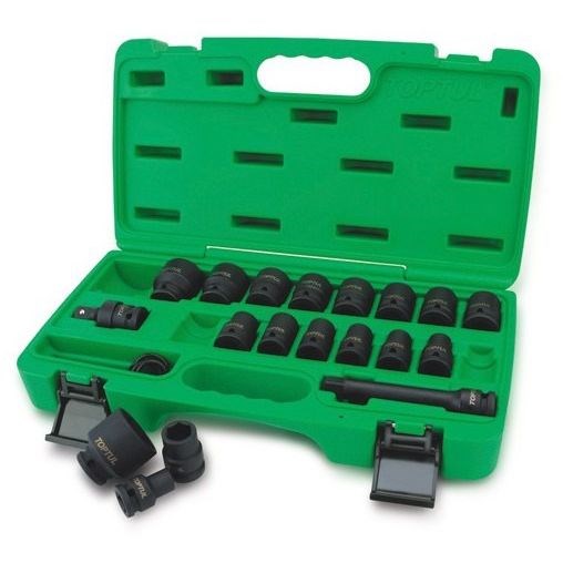 Iskuhylsysarja 1/2 27 osaa TOPTUL Toptul