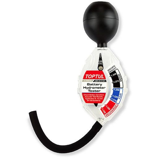 Akkutesteri hydrometrillä TOPTUL Toptul