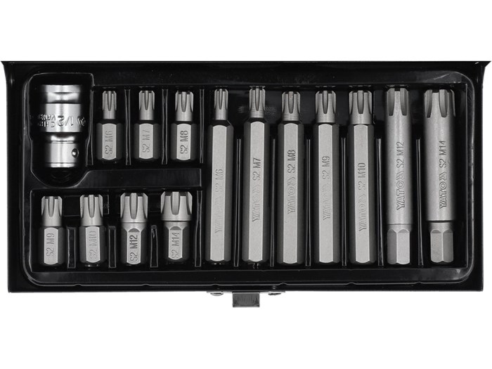 Bittisarja ribe m6–m14 15 osaa YATO Yato