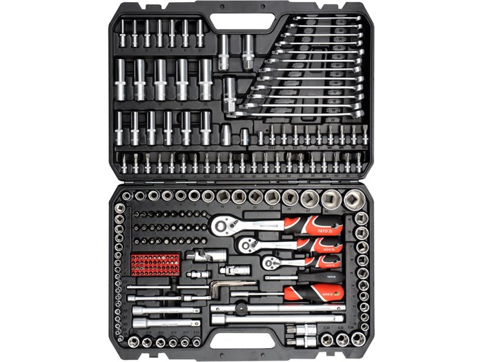 Hylsyavainsarja 1/4" 3/8" ja 1/2" 216 kappaletta YATO Yato