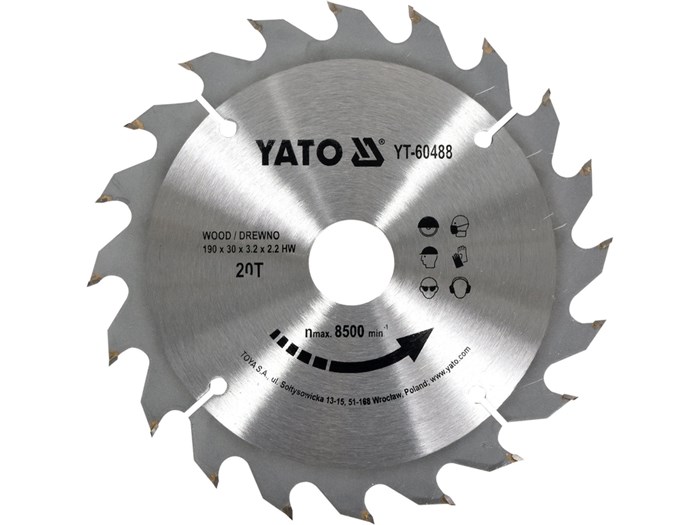 TCT-klinga f&ouml;r tr&auml; 300x60T x30 mm YATO - 2495215