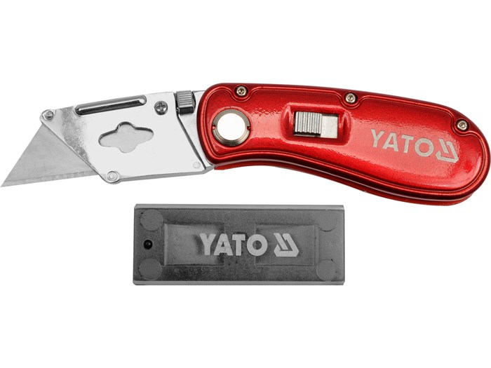 Taitettava napsautettava veitsi lukittava taka YATO Yato