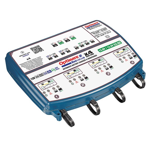 OptiMate 2 DUO x4 BANK 12V/12,8V 2A Akkulaturi