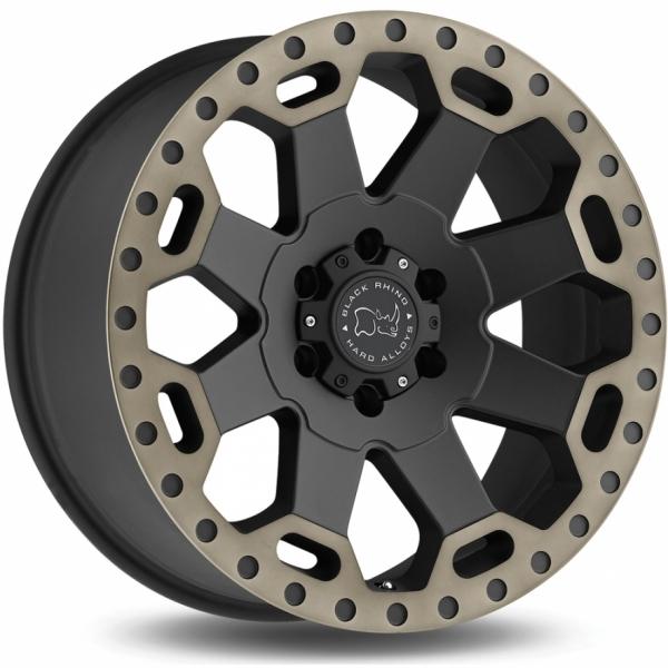 Black rhino Warlord Matt Black Titanium Lip Black Rhino