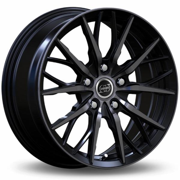 Infiny Spike Bright Black Machined Face Black Lip Infiny