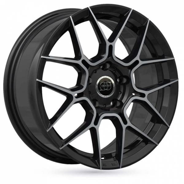 Infiny Traxx Bright Black Machined Face Infiny