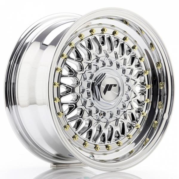 Japan racing JR9 Silver Machined LIP With Rivet Gold Japan Racing