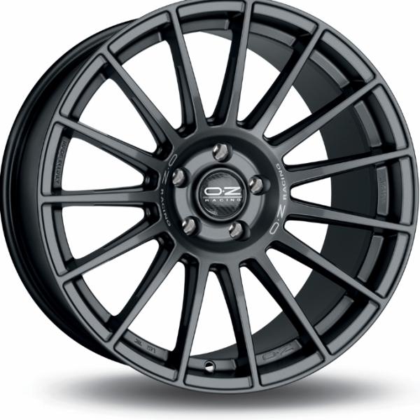 Oz Superturismo Dakar Matt Black Silver Lettering OZ