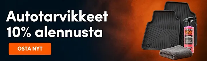 10 % alennus autotarvikkeet