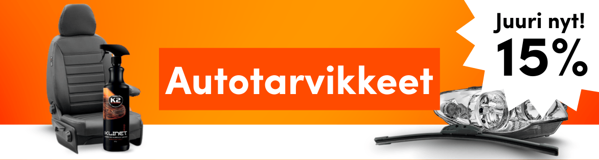 15% alennus Autotarvikkeet