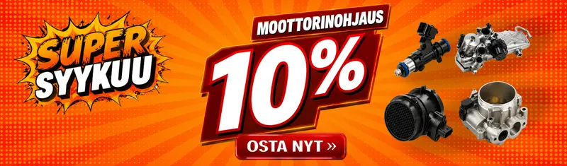 10 % alennus moottorinohjauksesta