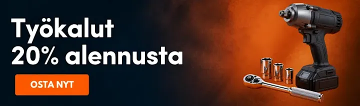 20 % alennus työkalut